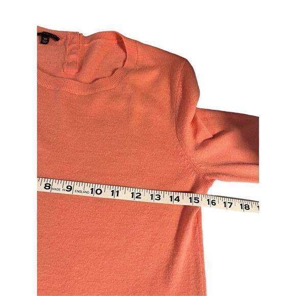 Talbots orange crew neck long sleeve wool blend sweater - S - Picture 3 of 8